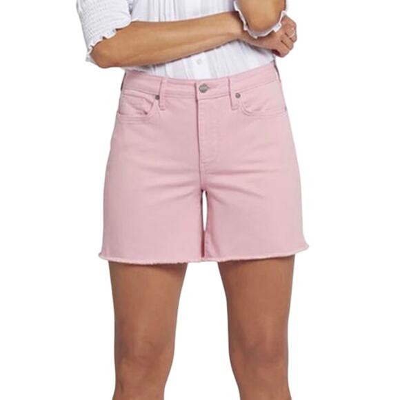 NYDJ Shorts A-Line Denim Shorts Pink Coloured Denim size 2 - Picture 1 of 6